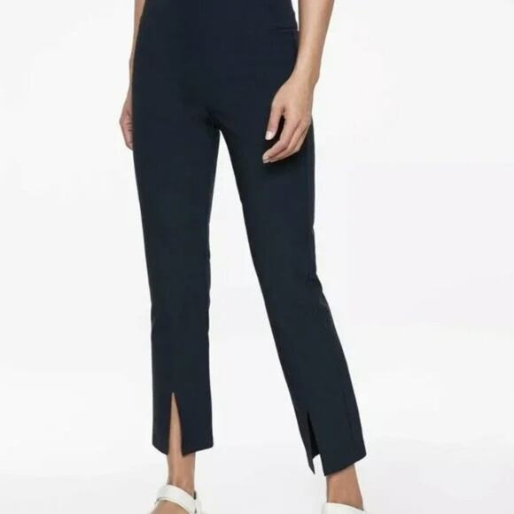 Athleta Pants - Athleta Wander Slim Straight Crop Pants SIZE 0 Black Travel Commute Trousers
